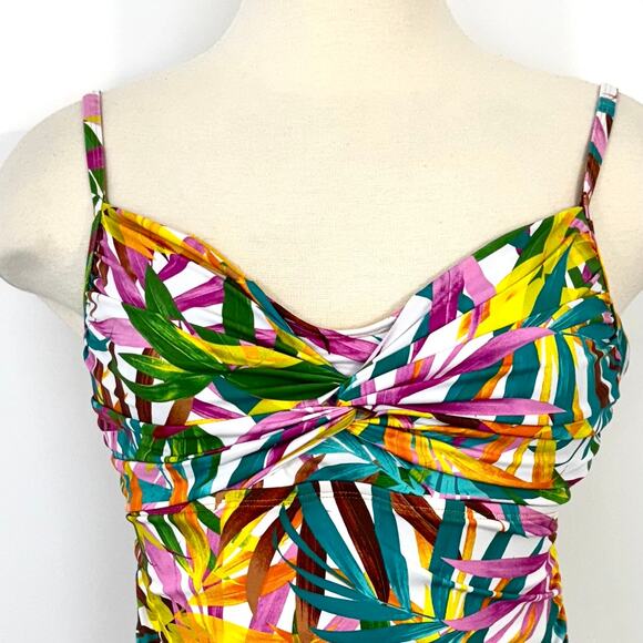 Bleu by Rod Beattie Fantasy Island Tankini Top Multicolor Size 14 - Picture 4 of 9